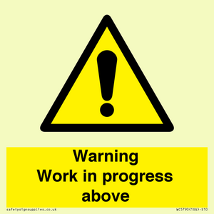 Warning Work in progress above